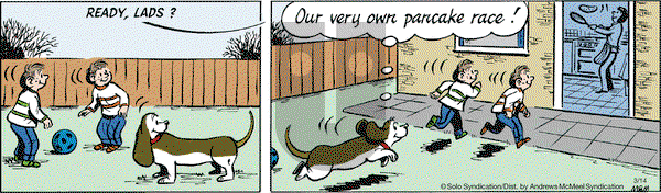 Fred Basset on Tuesday March 14, 2017 Comic Strip