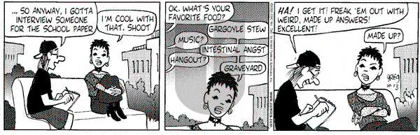 Luann on Friday October 13, 2000 Comic Strip