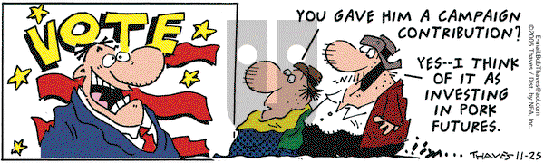 Frank and Ernest on Friday November 25, 2005 Comic Strip