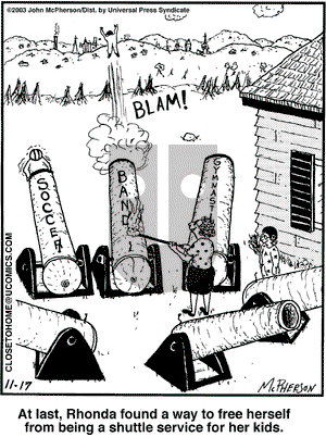 Close to Home on Monday November 17, 2003 Comic Strip