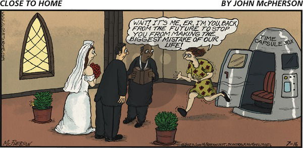 Close to Home on Sunday July 16, 2023 Comic Strip