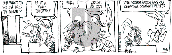 The Grizzwells on Saturday August 25, 2001 Comic Strip