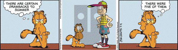Garfield - Wednesday July 4, 2012 Comic Strip