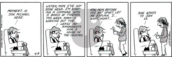 Doonesbury on Tuesday April 18, 1972 Comic Strip