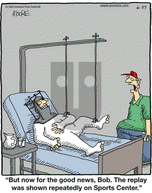 In the Bleachers on Monday June 27, 2005 Comic Strip