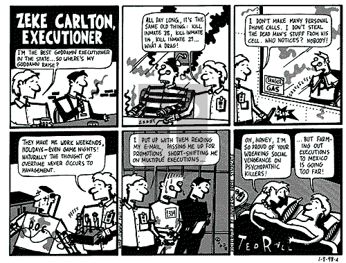 Ted Rall on Thursday January 8, 1998 Comic Strip