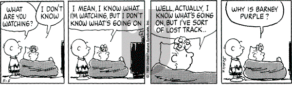 Peanuts - Wednesday May 5, 1993 Comic Strip