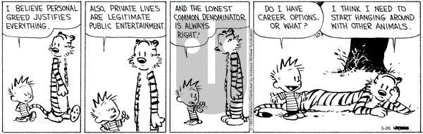 Calvin and Hobbes - Friday May 26, 2023 Comic Strip