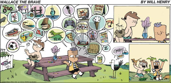 Wallace the Brave - Sunday August 4, 2024 Comic Strip