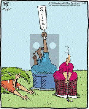 In the Bleachers on Tuesday October 23, 2018 Comic Strip