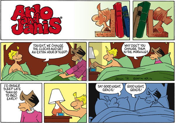 Arlo and Janis on Sunday November 4, 2007 Comic Strip