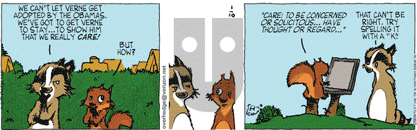 Over the Hedge on Saturday January 10, 2009 Comic Strip