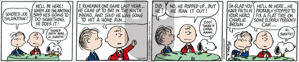 Peanuts on Wednesday December 24, 2003 Comic Strip