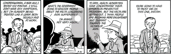 Doonesbury on Friday March 31, 1989 Comic Strip