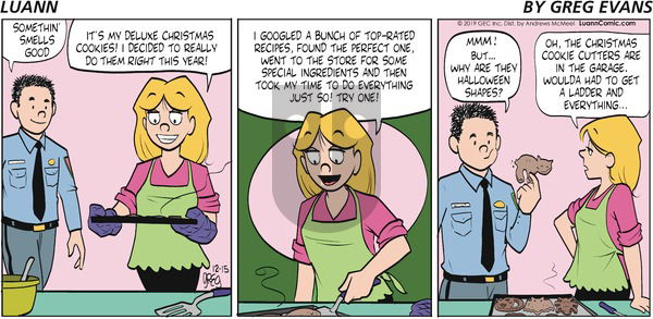 Luann - Sunday December 15, 2019 Comic Strip