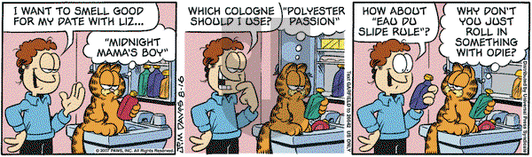 Garfield on Thursday August 16, 2007 Comic Strip