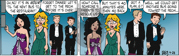 Luann on Monday April 28, 2014 Comic Strip