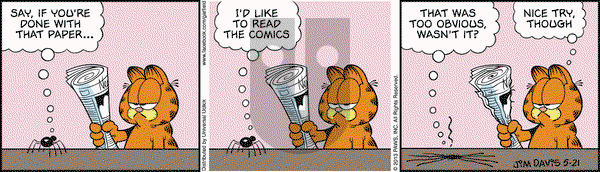 Garfield on Tuesday May 21, 2013 Comic Strip