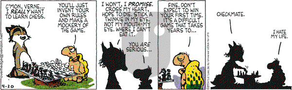 Over the Hedge on Saturday April 20, 2013 Comic Strip