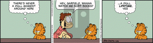 Garfield on Tuesday January 26, 2016 Comic Strip
