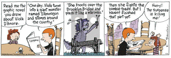 Cul de Sac on Monday January 23, 2012 Comic Strip