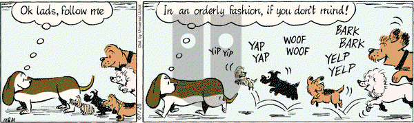 Fred Basset on Saturday July 28, 2012 Comic Strip