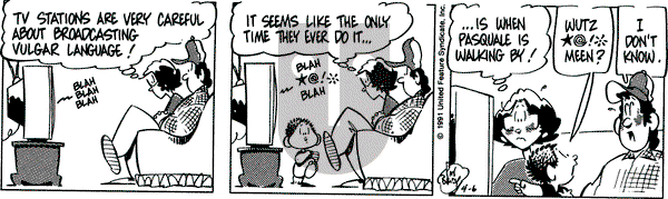 Rose is Rose on Saturday April 6, 1991 Comic Strip