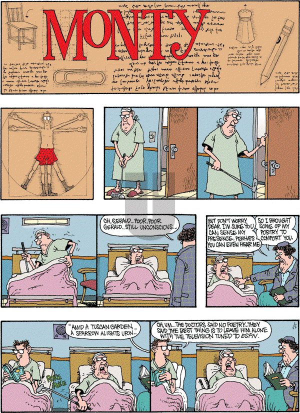 Monty - Sunday January 22, 2012 Comic Strip