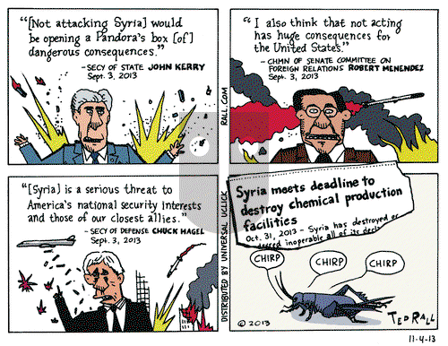 Ted Rall on Monday November 4, 2013 Comic Strip