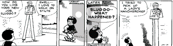 Nancy on Tuesday April 26, 1949 Comic Strip