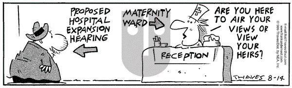 Frank and Ernest on Saturday August 14, 1999 Comic Strip