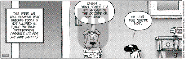 Get Fuzzy on Monday November 26, 2001 Comic Strip
