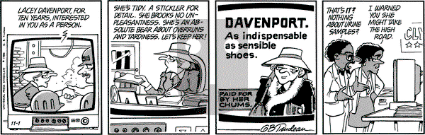 Doonesbury on Saturday November 1, 1986 Comic Strip