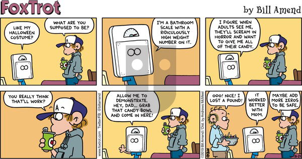 FoxTrot on Sunday October 27, 2019 Comic Strip