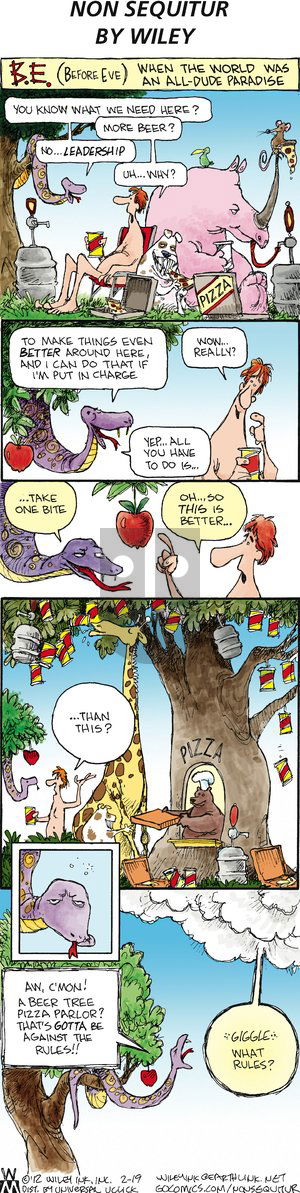 Non Sequitur on Sunday February 19, 2012 Comic Strip