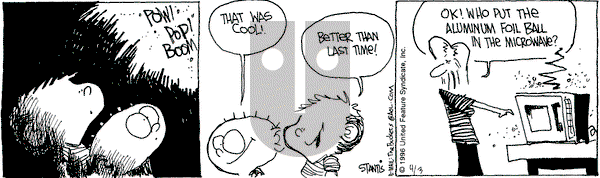 The Buckets on Wednesday April 3, 1996 Comic Strip