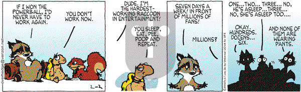 Over the Hedge on Tuesday February 2, 2016 Comic Strip