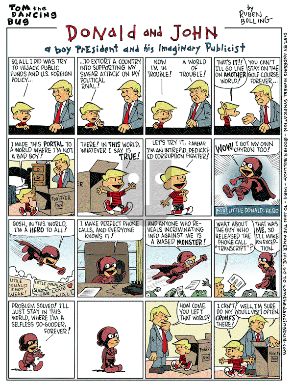 Tom the Dancing Bug on Friday November 22, 2019 Comic Strip