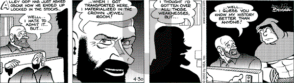 Alley Oop on Wednesday April 30, 2003 Comic Strip