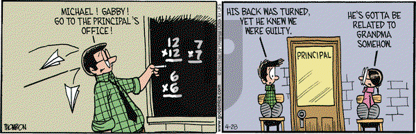 Grand Avenue on Thursday April 28, 2016 Comic Strip
