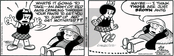 Nancy on Thursday June 27, 2002 Comic Strip