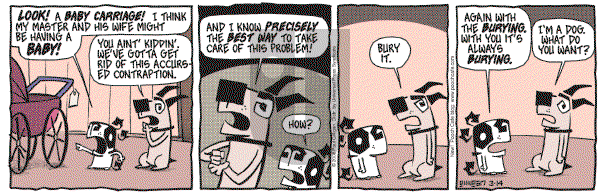 Pooch Cafe on Friday March 14, 2008 Comic Strip