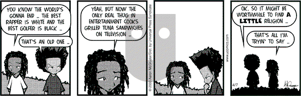 The Boondocks on Thursday November 8, 2012 Comic Strip