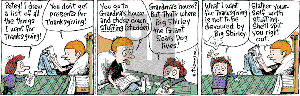 Cul de Sac on Friday November 9, 2018 Comic Strip