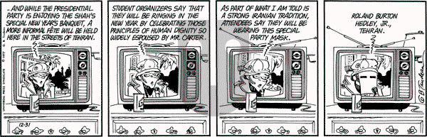 Doonesbury on Saturday December 31, 1977 Comic Strip
