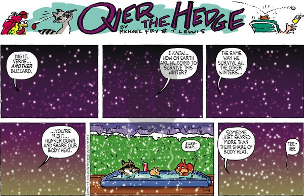 Over the Hedge on Sunday January 3, 2016 Comic Strip