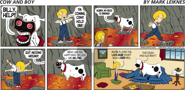 Cow and Boy Classics on Sunday April 30, 2006 Comic Strip