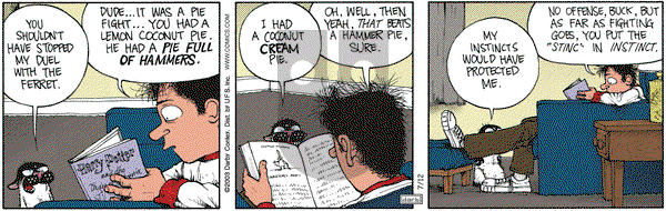 Get Fuzzy on Saturday July 12, 2003 Comic Strip