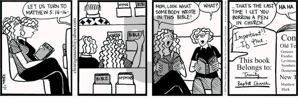 Clear Blue Water on Saturday March 8, 2008 Comic Strip