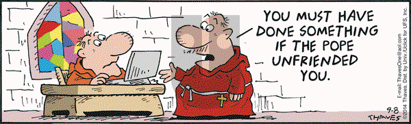 Frank and Ernest on Monday September 8, 2014 Comic Strip